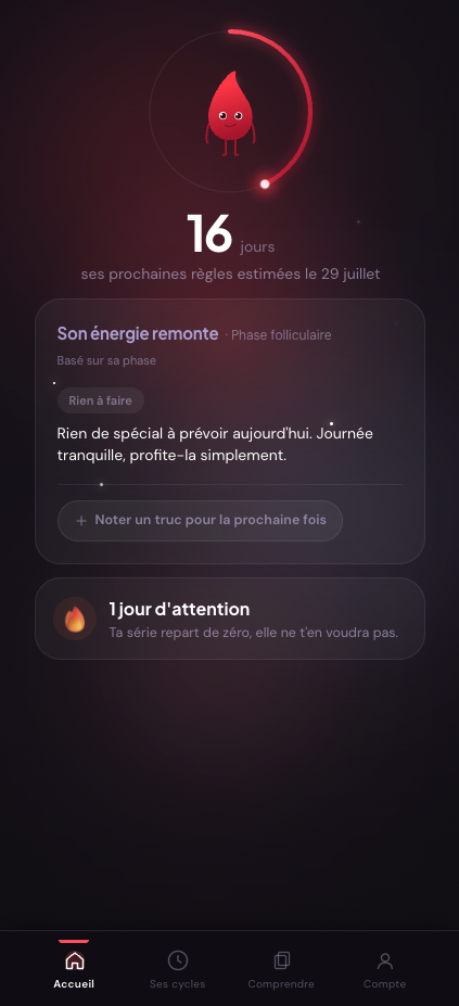 L'écran d'accueil d'auklm